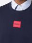HUGO Sweater met logopatch Blauw - Thumbnail 5