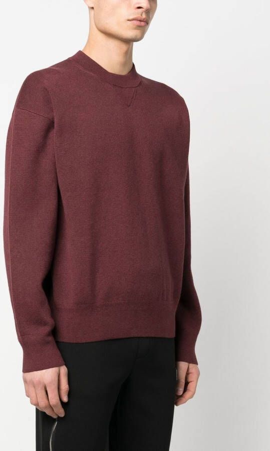 HUGO Sweater met logopatch Rood