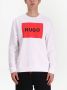 HUGO Sweater met logoprint Wit - Thumbnail 3