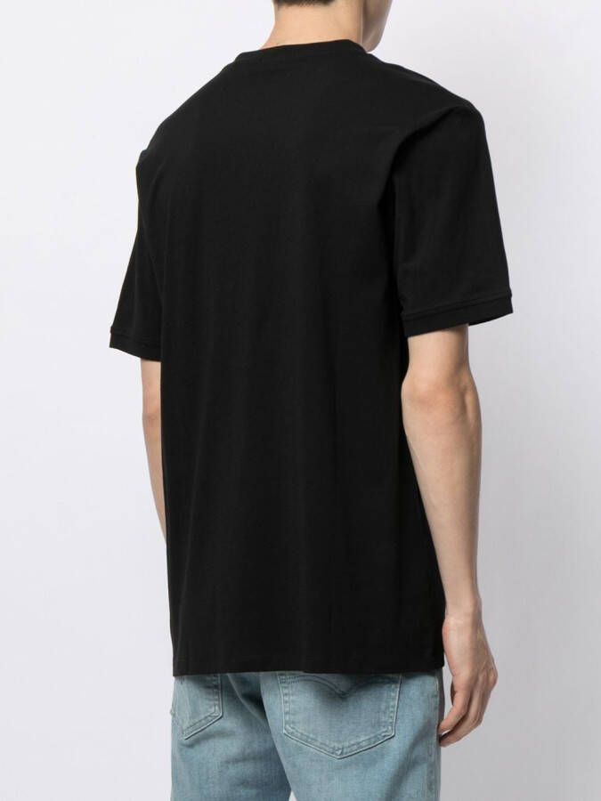 HUGO T-shirt met logopatch Zwart