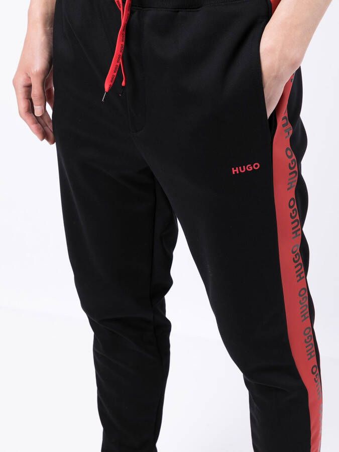 HUGO T-shirt met logoprint Zwart