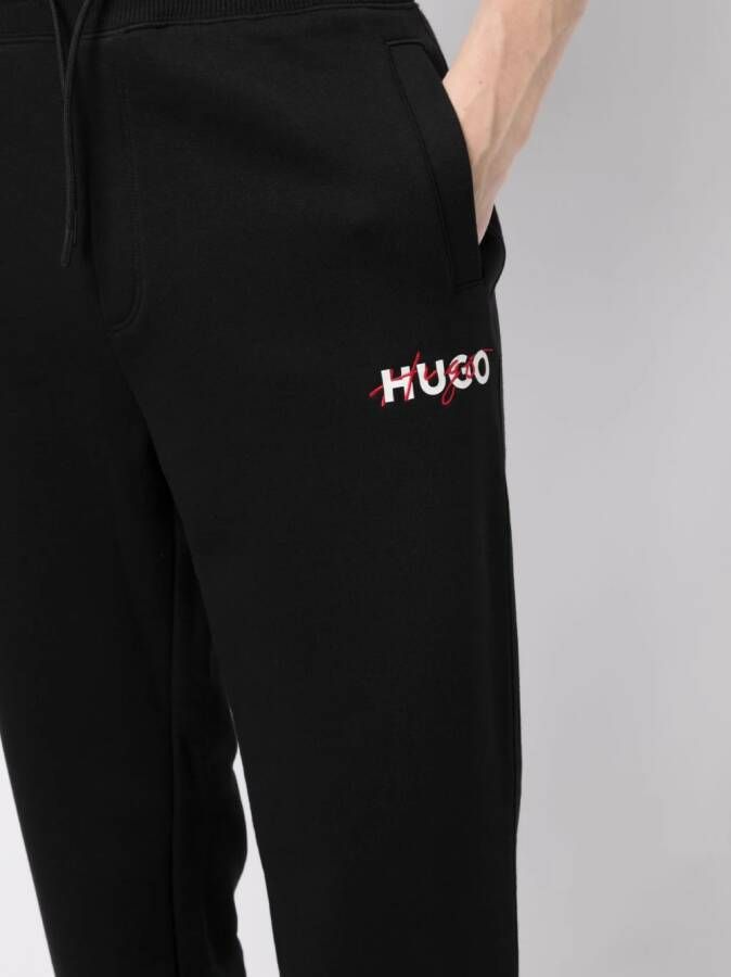 HUGO Trainingsbroek met geborduurd logo Zwart