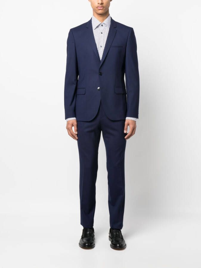 HUGO Wollen pak Blauw