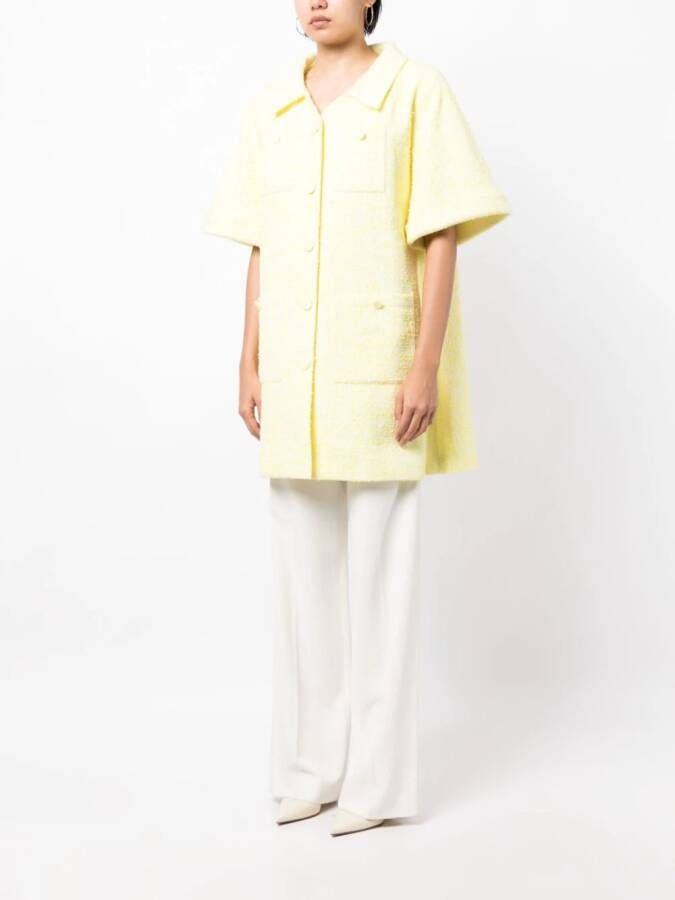Huishan Zhang Bouclé jas Geel