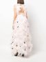 Huishan Zhang Avondjurk met veren Roze - Thumbnail 3