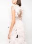 Huishan Zhang Avondjurk met veren Roze - Thumbnail 4