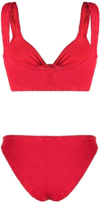 Hunza G Gekreukte bikini Rood