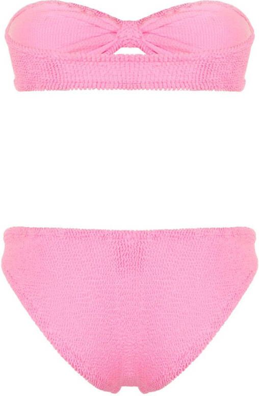 Hunza G Gekreukte bikini Roze