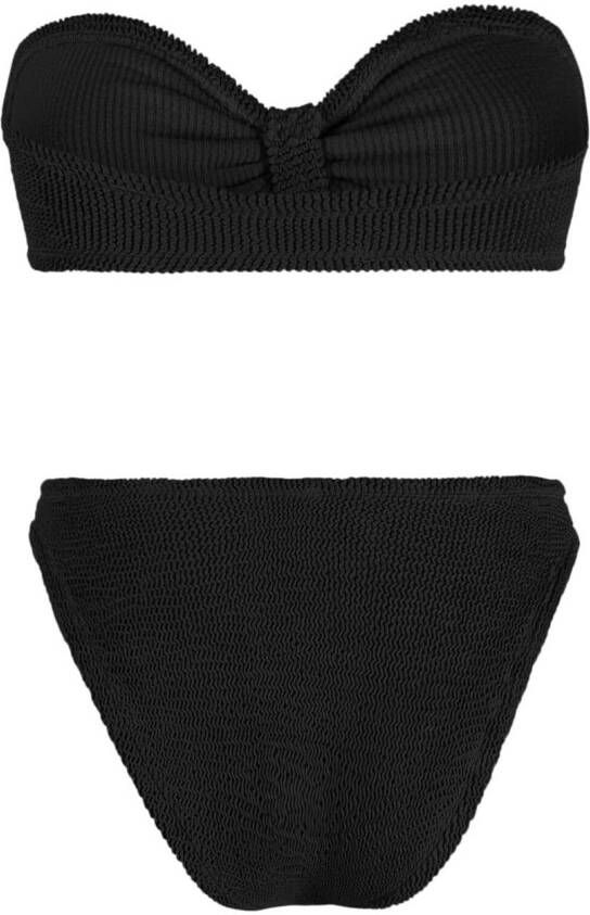 Hunza G Gekreukte bikini Zwart