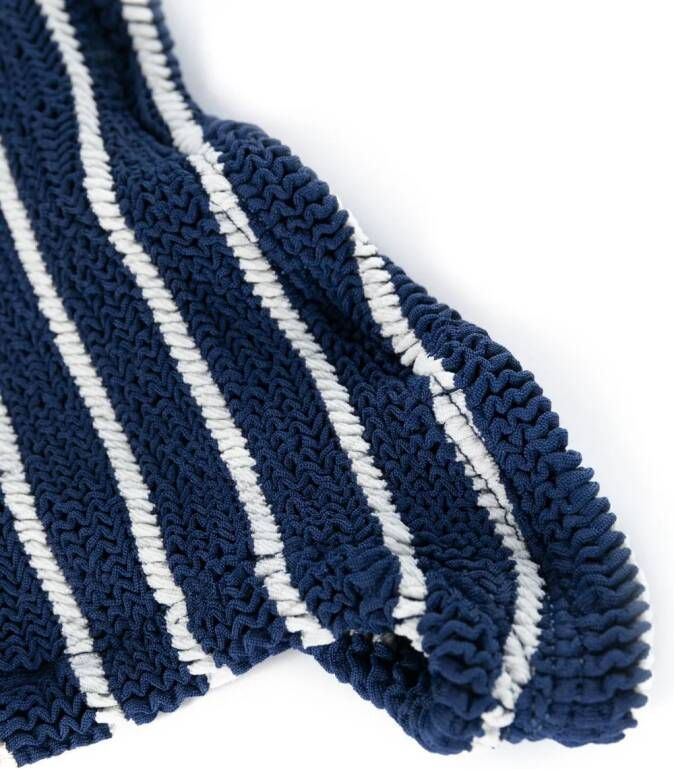 Hunza G Gestreepte bikini Blauw