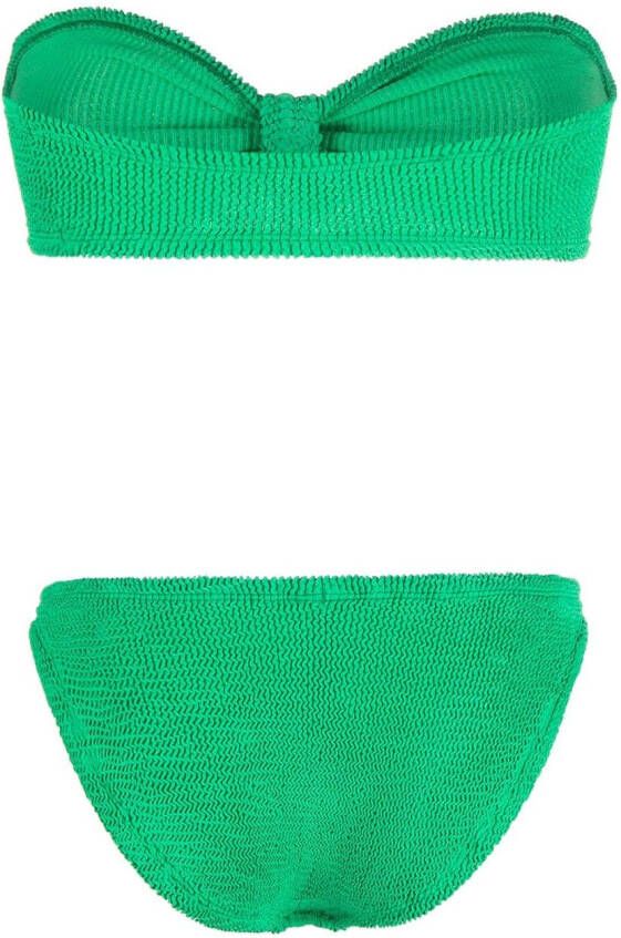 Hunza G Bandeau bikini Groen