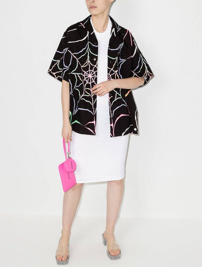 Hunza G Mini-jurk met halternek Wit