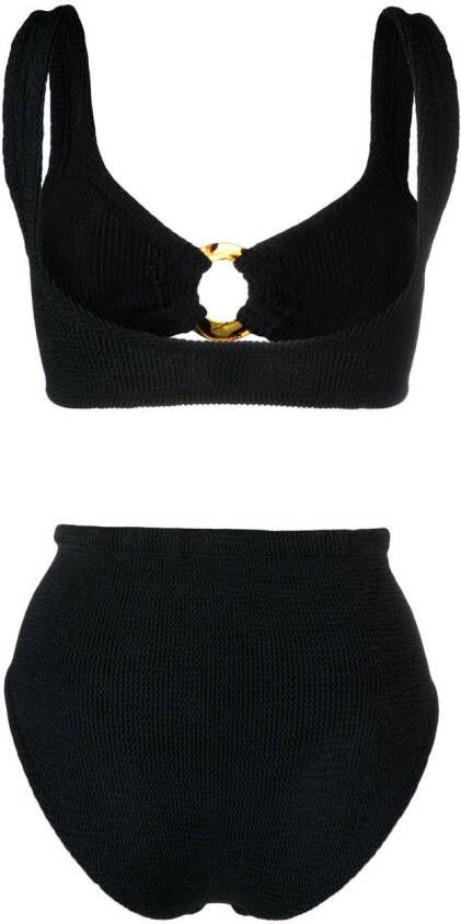 Hunza G Seersucker bikini Zwart