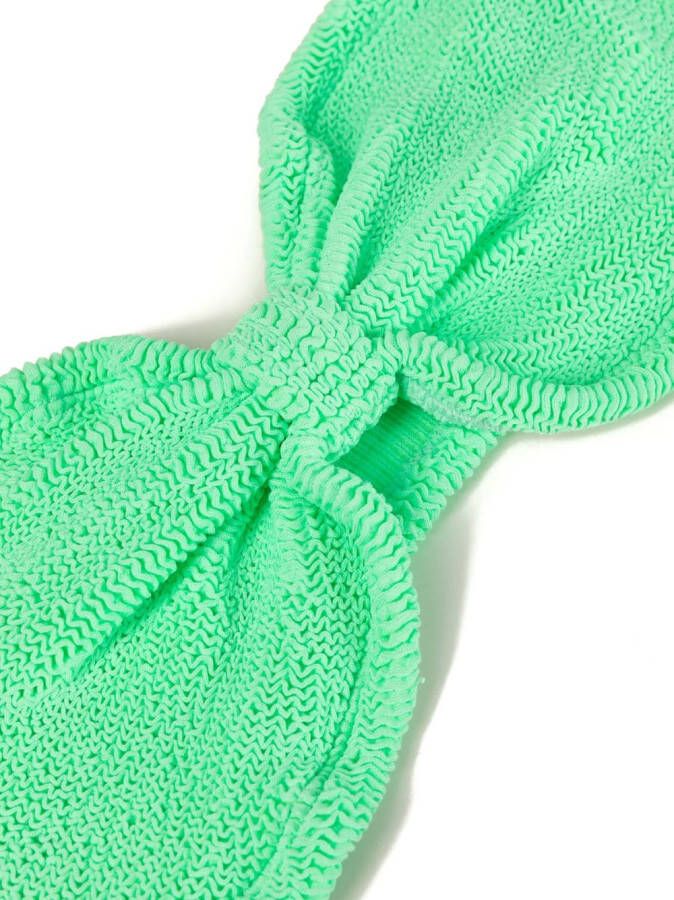 Hunza G Jean strapless bikini Groen