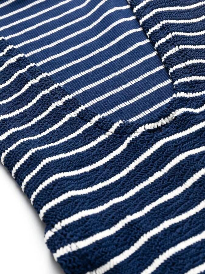 Hunza G Badpak met vierkante hals Blauw