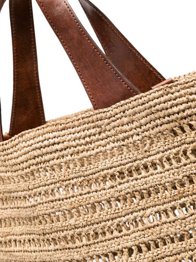 IBELIV Nosy raffia shopper Beige