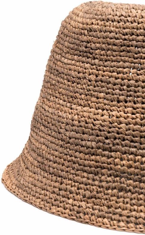 IBELIV Raffia hoed Beige