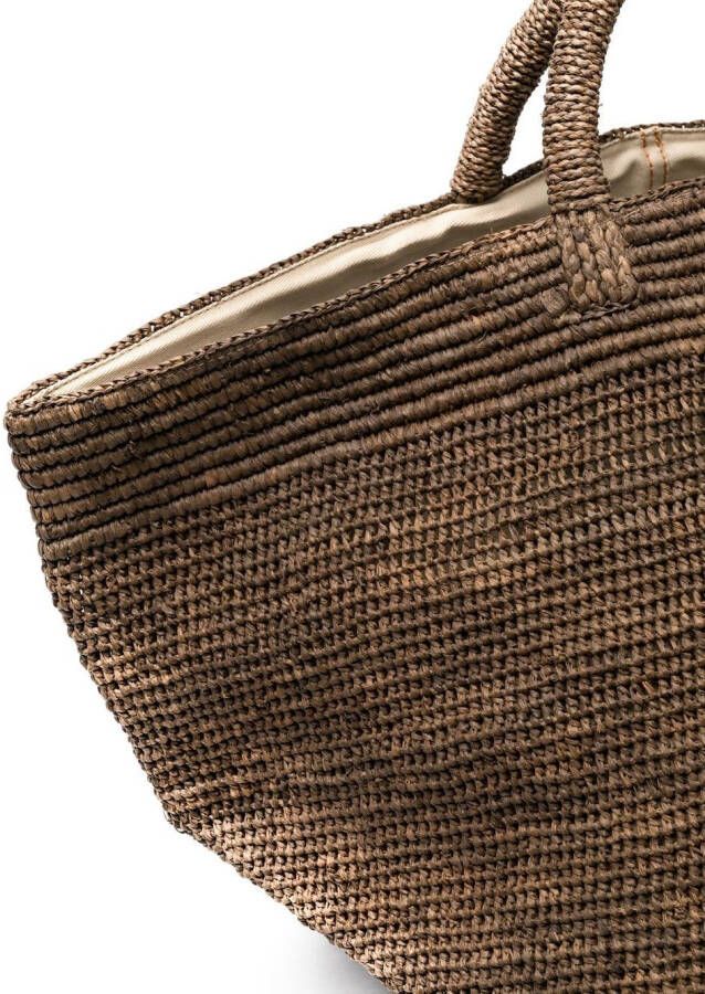 IBELIV Raffia shopper Bruin