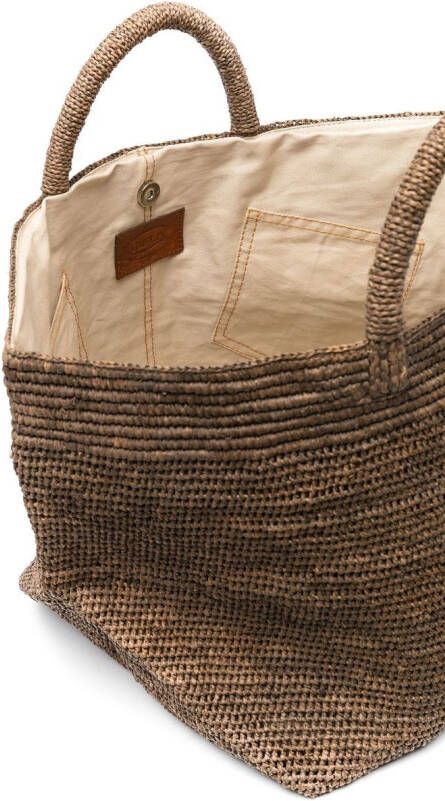 IBELIV Raffia shopper Bruin