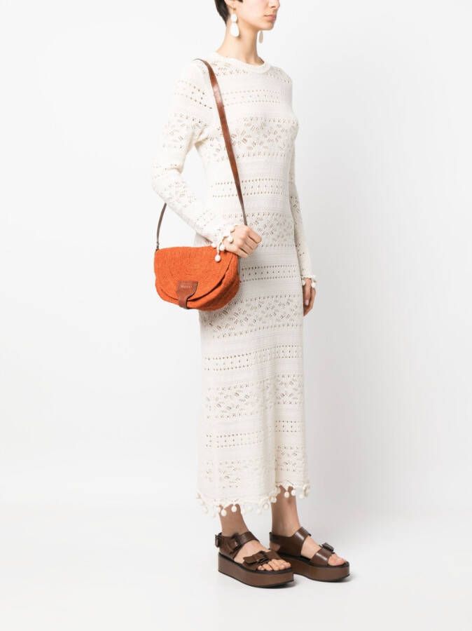 IBELIV Tiako raffia crossbodytas Oranje