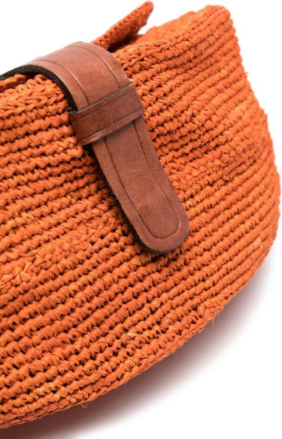 IBELIV Tiako raffia crossbodytas Oranje