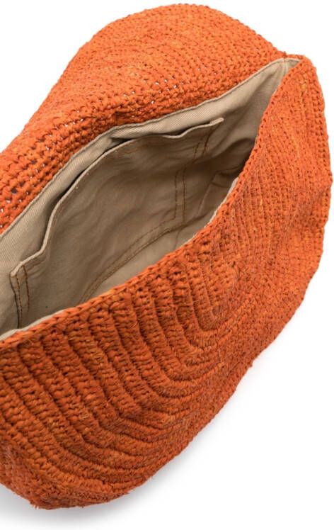 IBELIV Tiako raffia crossbodytas Oranje