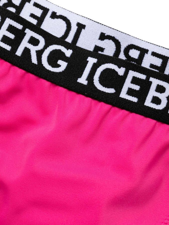 Iceberg Bikinislip met logoprint Roze