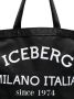 Iceberg Shopper met logoprint Zwart - Thumbnail 4