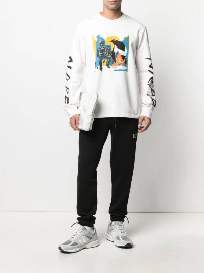 Iceberg Trainingsbroek met logoprint Zwart