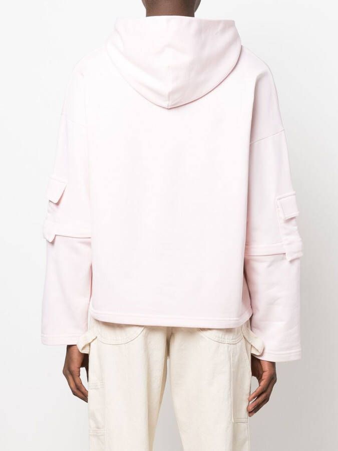 Iceberg x Kailand O. Morris katoenen hoodie Roze