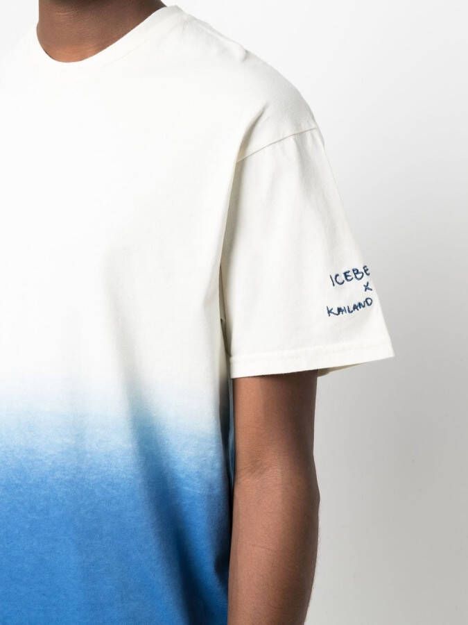 Iceberg x Kailand O. Morris katoenen T-shirt Blauw