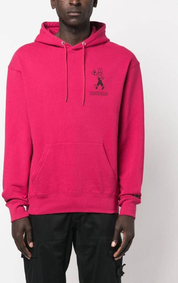 ICECREAM Hoodie met logoprint Rood