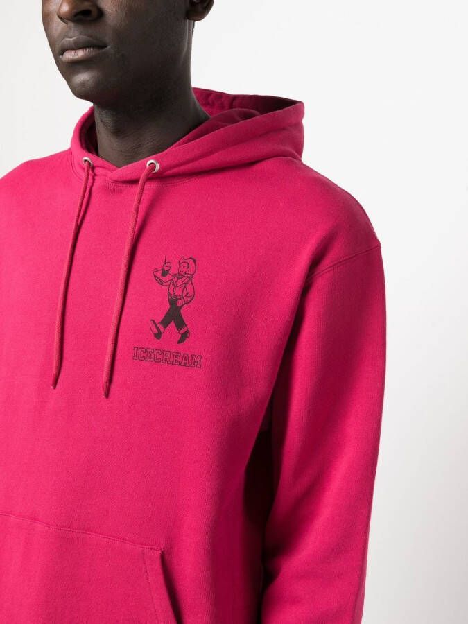 ICECREAM Hoodie met logoprint Rood