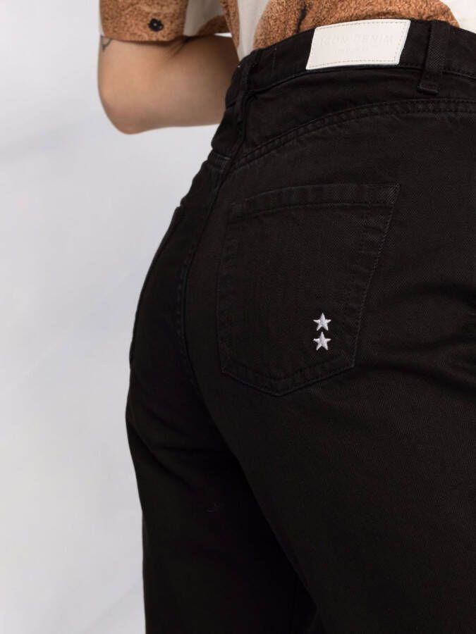 ICON DENIM Straight jeans Zwart