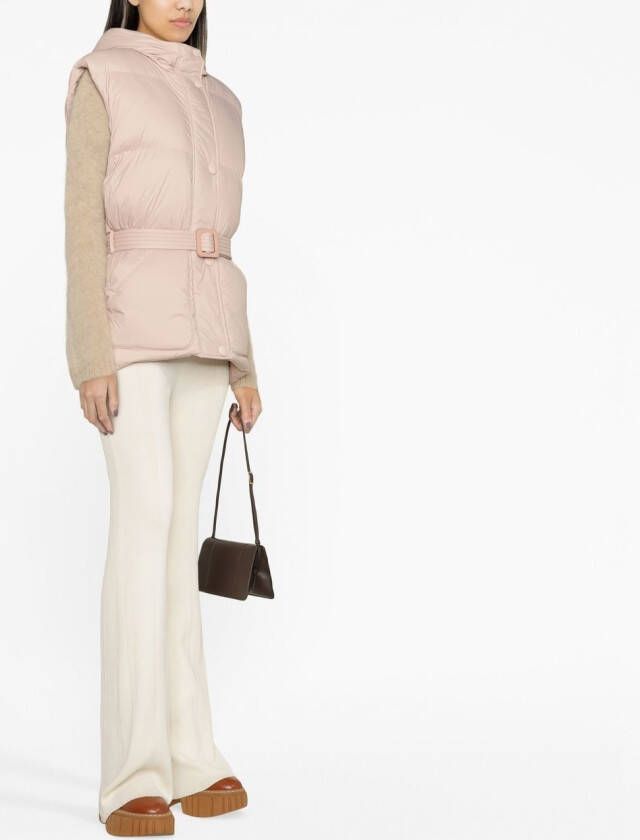 Ienki Bodywarmer met ceintuur Roze