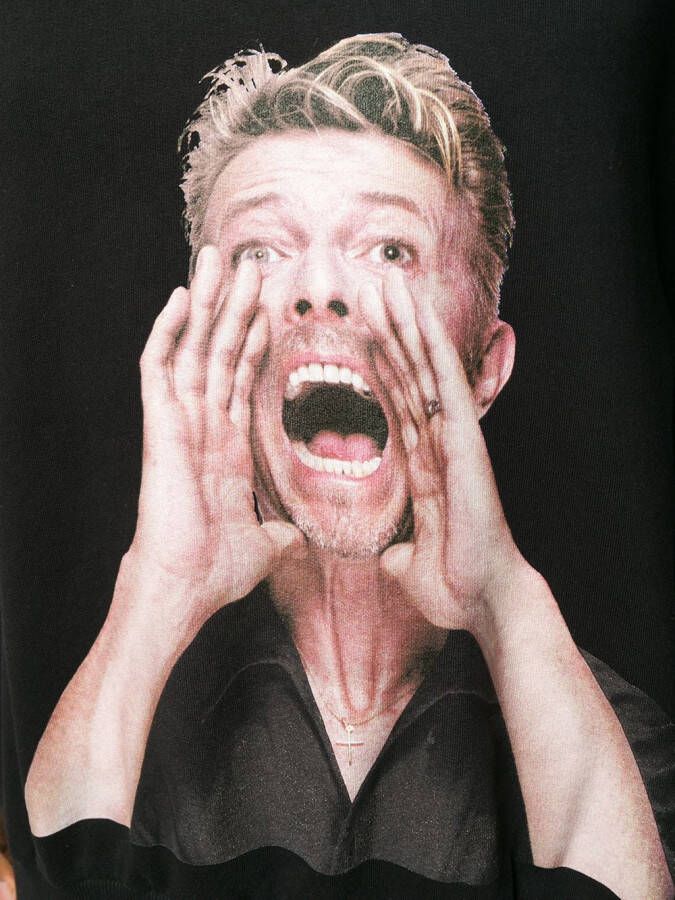Ih Nom Uh Nit David Bowie hoodie met print Zwart