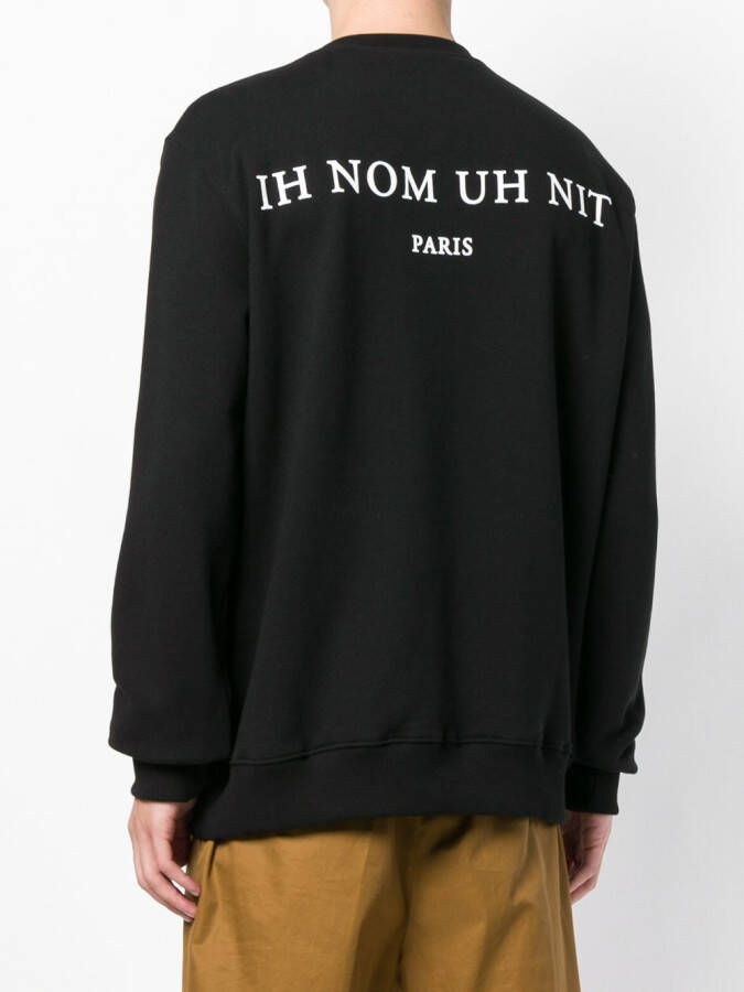 Ih Nom Uh Nit gesloten print sweater Zwart
