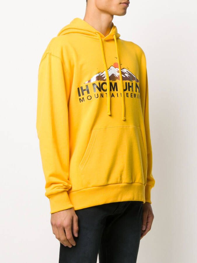 Ih Nom Uh Nit Hoodie met logoprint Geel