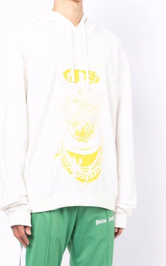 Ih Nom Uh Nit Hoodie met print Wit