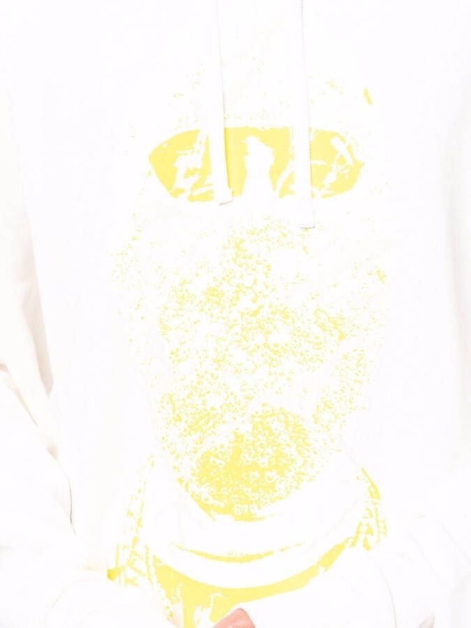 Ih Nom Uh Nit Hoodie met print Wit