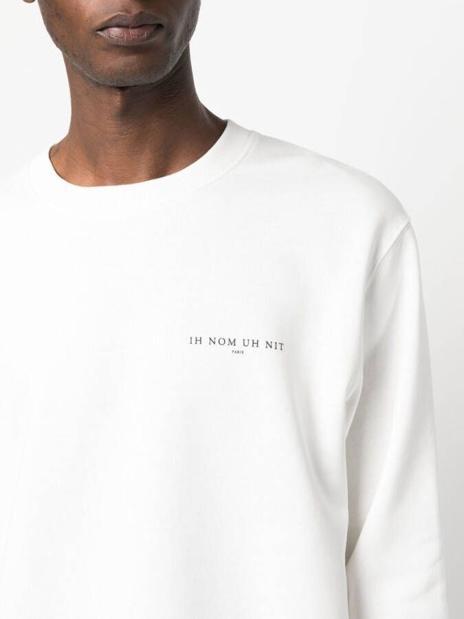 Ih Nom Uh Nit Sweater met grafische print Wit