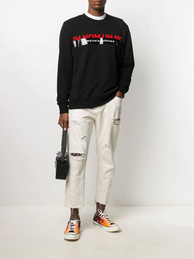 Ih Nom Uh Nit Sweater met logo Zwart