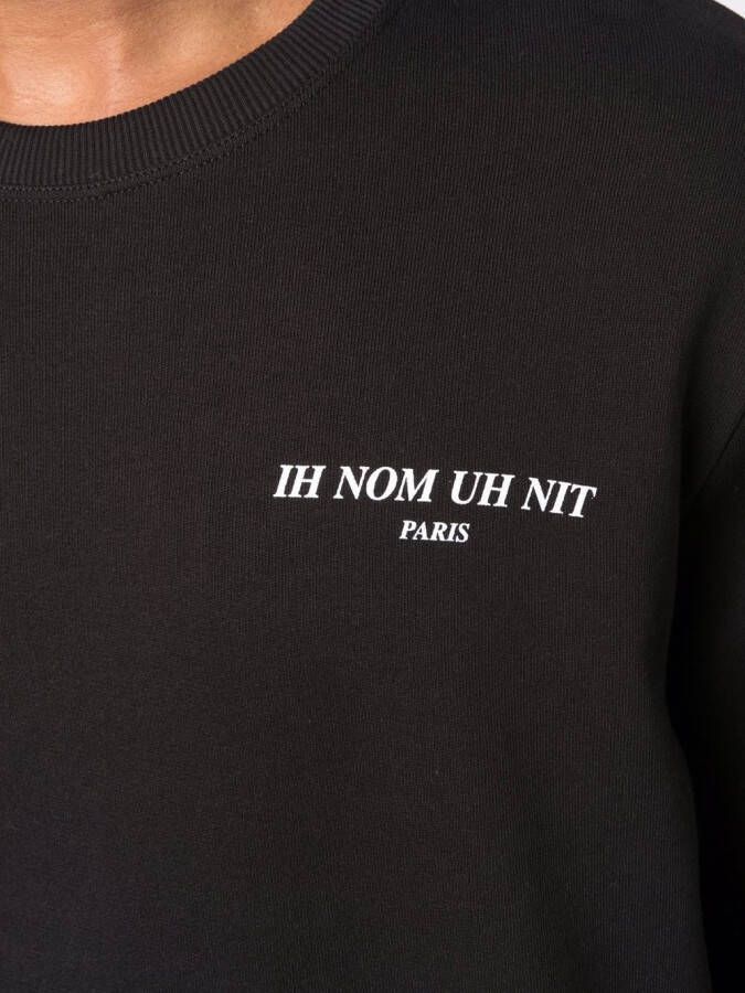 Ih Nom Uh Nit Sweater met logo Zwart