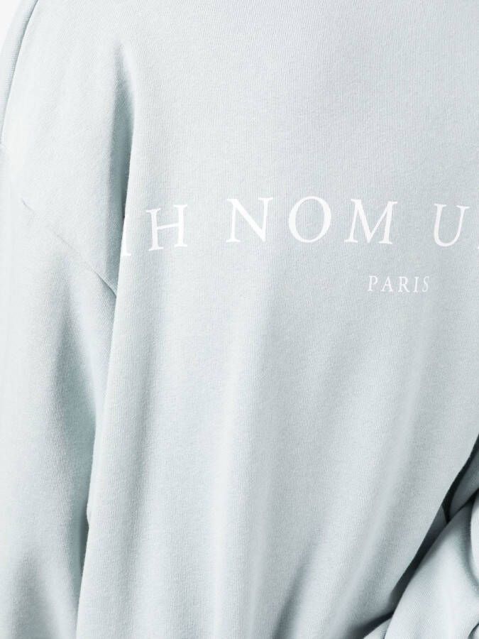Ih Nom Uh Nit Sweater met logoprint Blauw