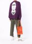Ih Nom Uh Nit Sweater met logoprint Paars - Thumbnail 2