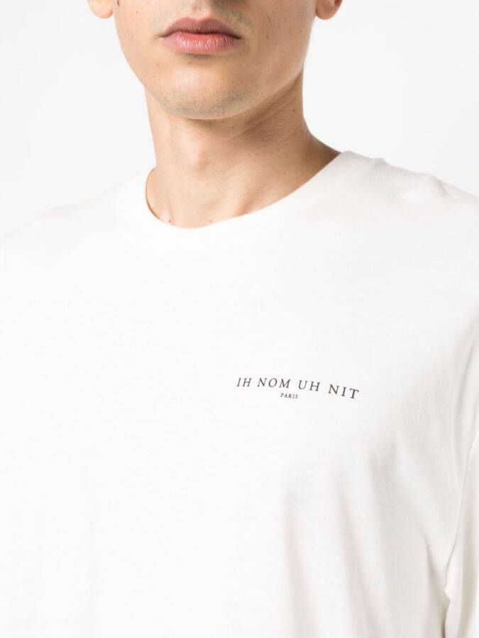 Ih Nom Uh Nit T-shirt met logoprint Beige