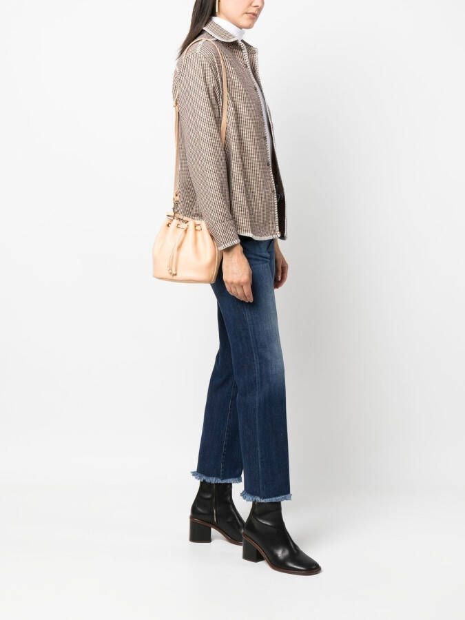 Il Bisonte Leren bucket-tas Beige