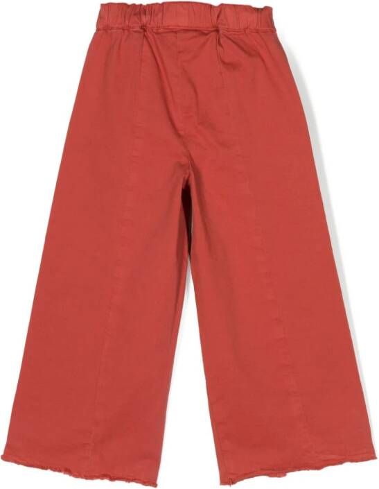 Il Gufo Broek met elastische tailleband Rood