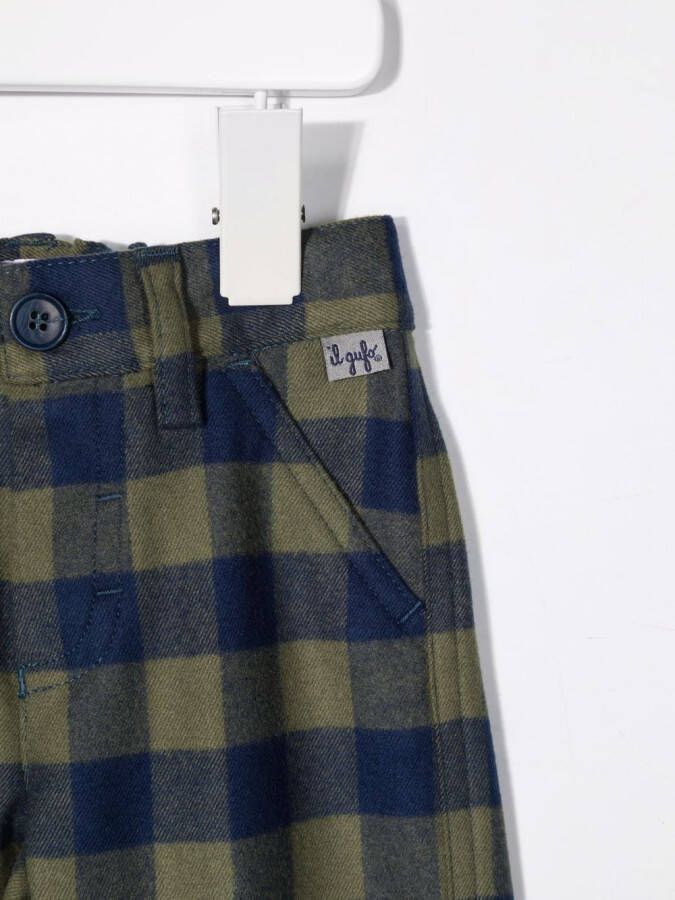 Il Gufo Broek met print Groen
