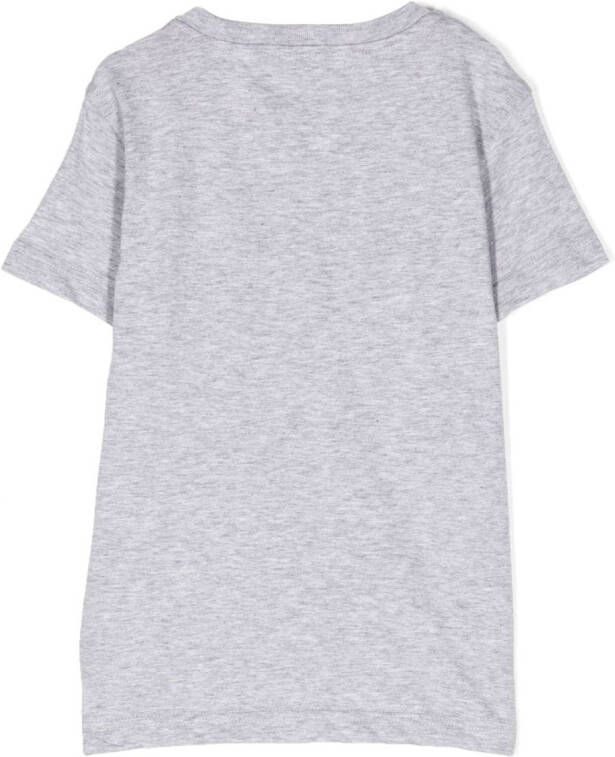 Il Gufo T-shirt met contrasterende afwerking Grijs